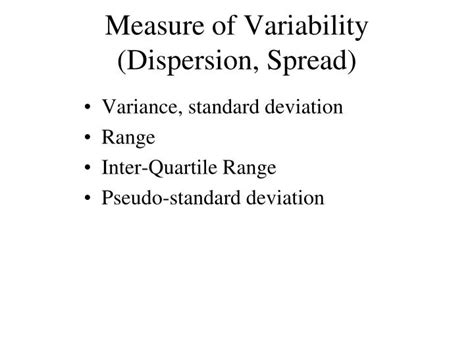 Ppt Measure Of Variability Dispersion Spread Powerpoint Presentation Id5757093