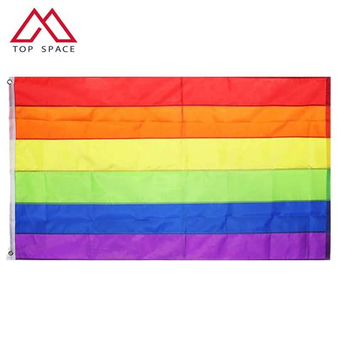 3X5FT Sewn Stripes Gay Pride Banner Gay Pride Rainbow Flag China Rainbow Flag And Oxford