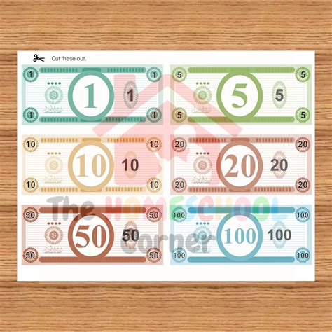 Play Money Printable, Pastel Color, Fake Money, Pretend Money, Party Money, Learning Money ...