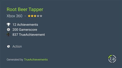 Root Beer Tapper Achievements | TrueAchievements