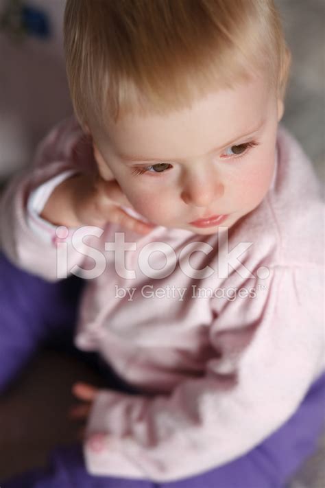 Sad Little Girl Stock Photo | Royalty-Free | FreeImages