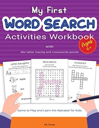 My First Word Search Activities Workbook Ages 6 With Abc Letter