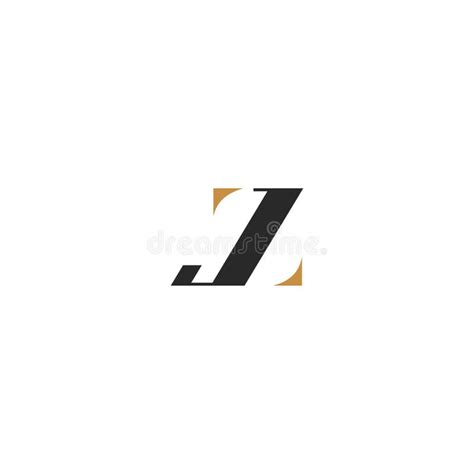 Letras Del Alfabeto Iniciales Logotipo De Monograma Zj Jz Z Y J Ilustración Del Vector