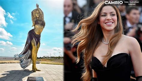 Qu Bella As Reaccion Shakira Tras Su Estatua Gigante Que Colocaron