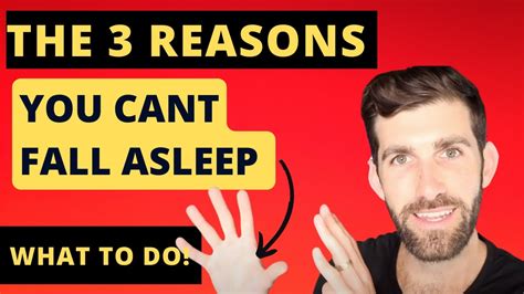 The 3 Reasons You Cant Fall Asleep What To Do YouTube