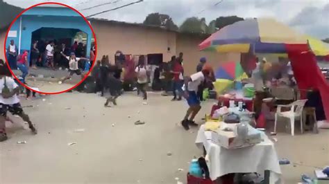 Video Migrantes se enfrentan a pedradas en Trojes El Paraíso