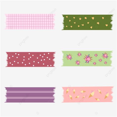 Lindos Juegos De Cintas Washi Png Cinta Washi Lindo Cintas Washi