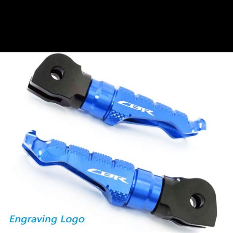 Billet R Fight Rider Front Footpegs Blue For Honda Cbr F I Fs Sport