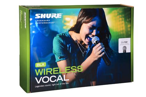 Shure BLX24/SM58 Wireless Handheld Microphone System