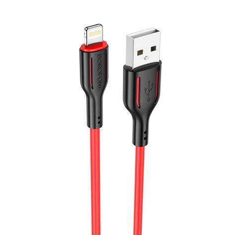 Borofone Cable BX63 Charming USB To Lightning 2 4A 1 Metre Black