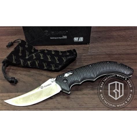 Jual Diskon Peralatan Pisau Lipat Tactical Ganzo G Folding Knife