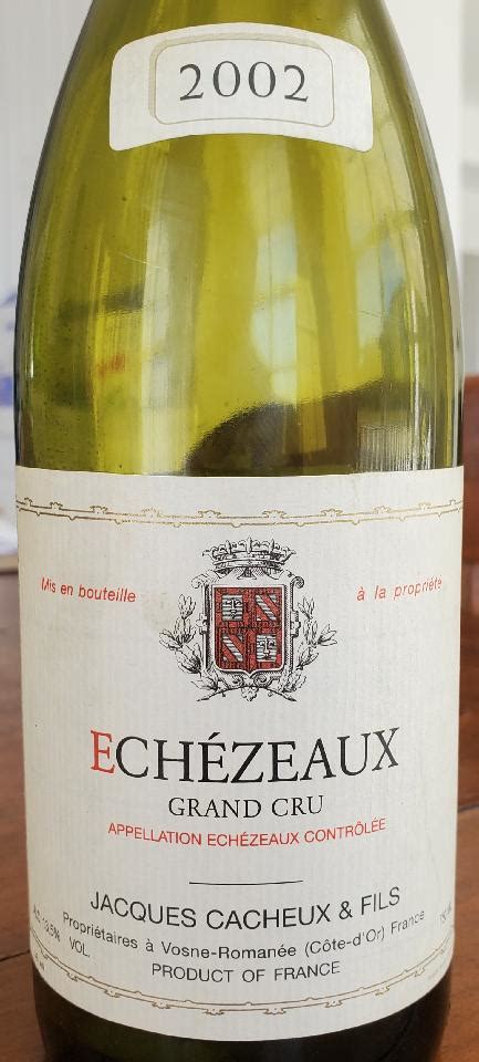 Domaine Jacques Cacheux et Fils Echézeaux Grand Cru 2002 WINENOODLE