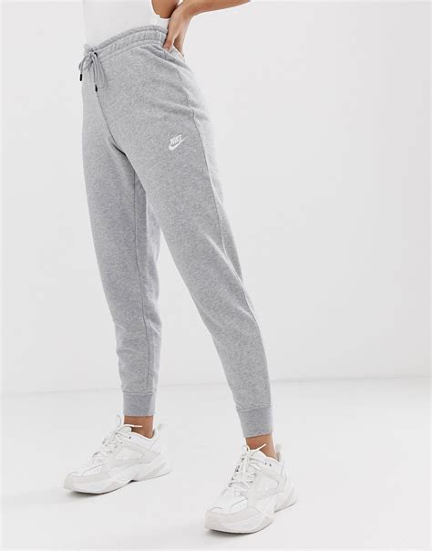 Nike Synthetic Grey Essentials Slim Joggers In Grey Lyst