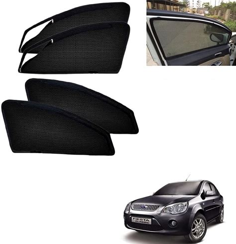 Auto Addict Zipper Magnetic Car Curtain Sunshades Side Windows Pcs