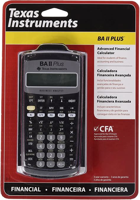 New Texas Instruments Ba Ii Plus Financial Calculator 2020 Students