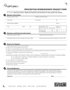 Fillable Online Pebp State Nv Prescription Reimbursement Request Form