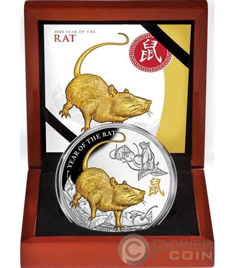 Year Of The Rat Jahr Ratte Oz Silber M Nze Niue