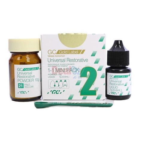 Gc Gold Label 2 Universal Restorative 1 1 Pack Glass Ionomers Gic