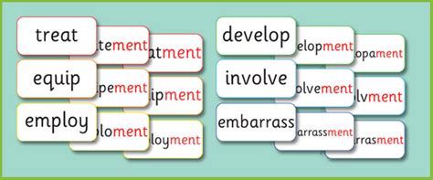 Early Learning Resources Phase Ment Suffix Matching Cards