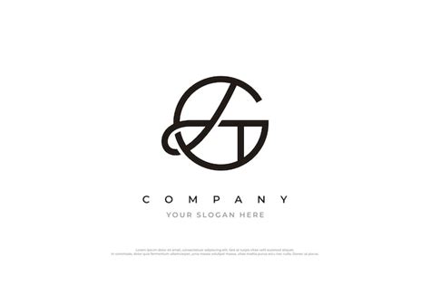 Premium Vector Initial Letter Ag Logo Or Ga Monogram Logo Design