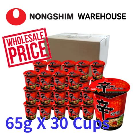 Wholesale Price Nongshim Original Shin Ramyun Cup Noodle 65g X 30