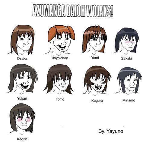 Azumanga Daioh Wojaks By Me And Theres Kaorin Everyone Can Use Them