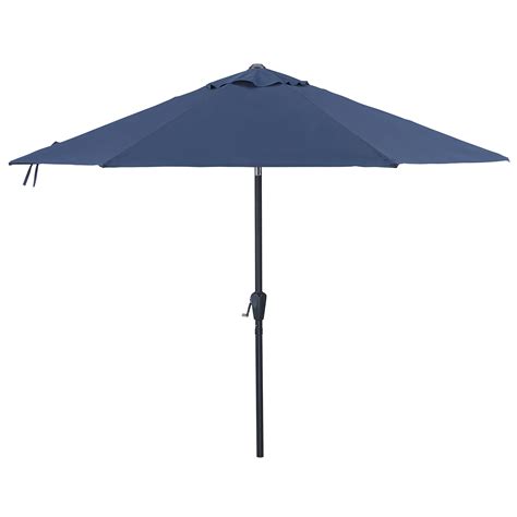 Essential Garden 9 Outdoor Patio Umbrella Blue