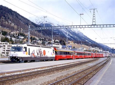 RhB Schnellzug WINTER BERNINA EXPRESS 525 Von Chur Nach St Bahnbilder De