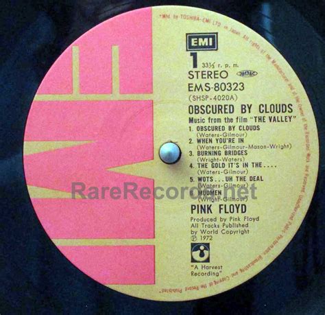 Pink Floyd Obscured By Clouds Vinyl Original Informacionpublicasvetgobgt