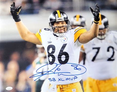 Autographed Hines Ward Sb Xl Mvp 16x20 Pittsburgh Steelers Photo Jsa