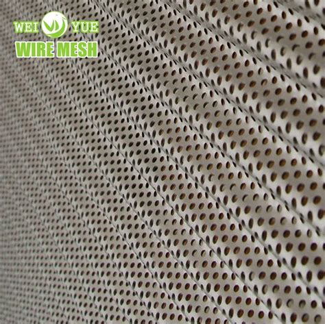 Flexible Perforated Metal Sheet Round Hole Mesh SUS304 Perforated