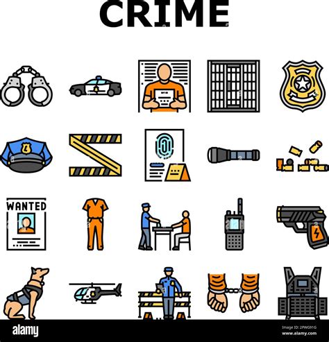 crime scene police evidence icons set vector Stock Vector Image & Art - Alamy