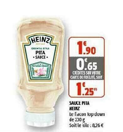 Promo Sauce Pita Heinz Chez Coccinelle Supermarch