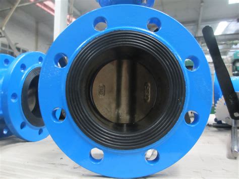 Direct Sale Butterfly Valve Flange End Dn100 Wcb C958 Rubber Center