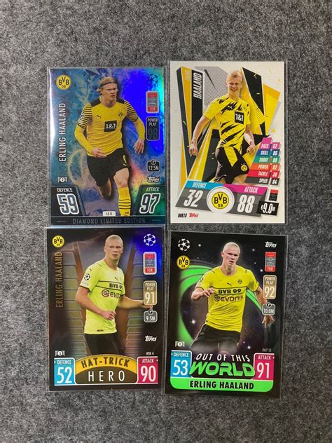 Match Attax Erling Haaland Dortmund Lots