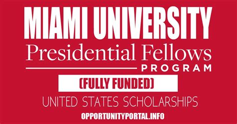 Miami University Presidential Scholarships In Usa 2025 Fully Funded