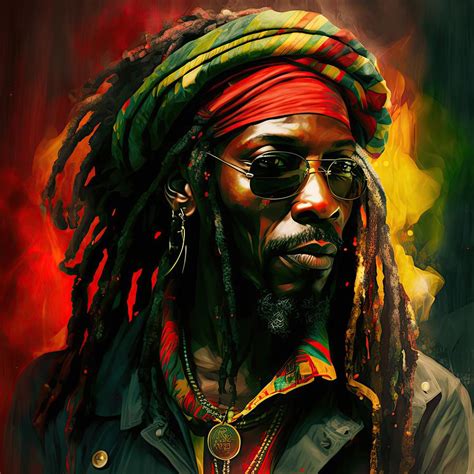 rastaman  digital art  ronald goshop fine art america