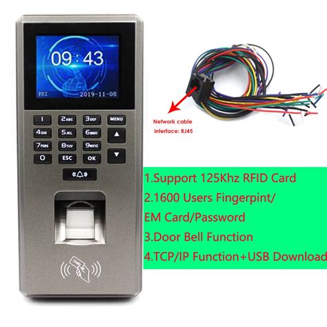 User Khz Rfid Fingerprint Access Control Keypad Biometric