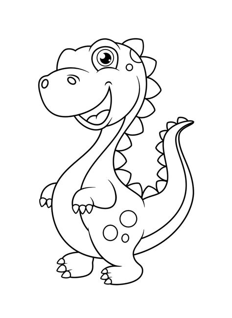 20 Fun Dinosaur Coloring Pages Etsy