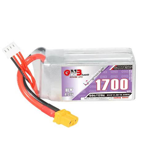 GNB 1700mAh 3S 60C LiHV Battery HobbyRC UK