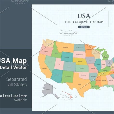 USA Map with States