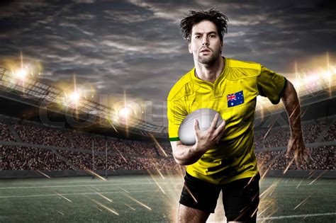 Australian rugby player | Stock image | Colourbox