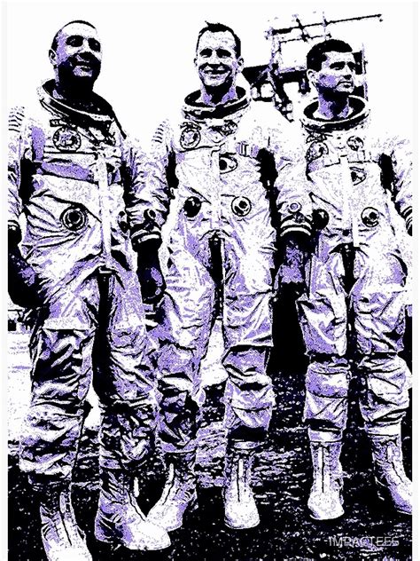 "APOLLO 1-CREW" Poster by IMPACTEES | Redbubble