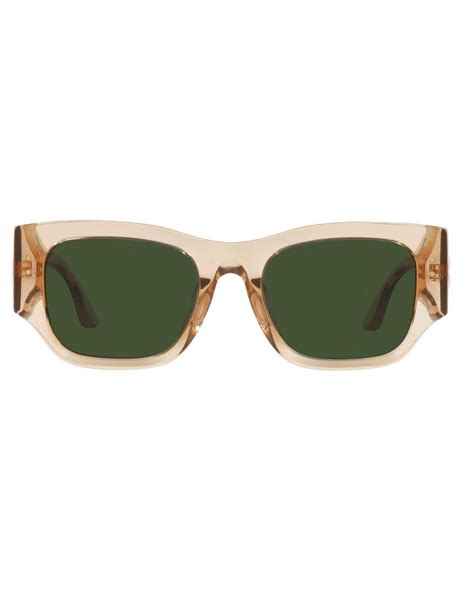 Tory Burch Solid Dark Green Rectangular Sunglasses Lyst