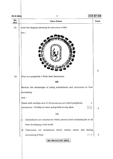 Karnataka Sslc Science English Medium E Cce Rr Bio Se April