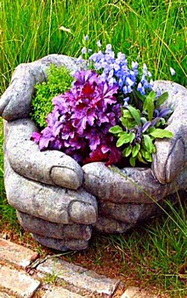 How To Make Cement Hand Planters The Whoot Hand Planters Diy