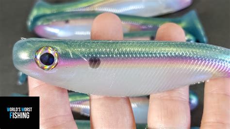 Hand Pouring Fail And New Threadfin Shad Swimbait Colorway Demonstration