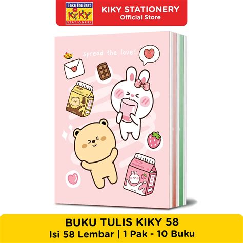 Jual Kiky Buku Tulis Pack Lembar Buku Motif Random Buku