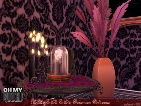 The Sims Resource - OhMyGoth! Gothic Romance Bedroom / TSR CC Only