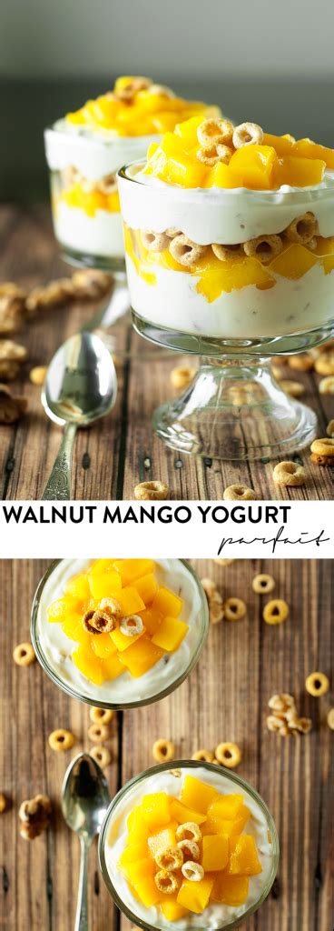 Walnut Mango Yogurt Parfait • A Simple Pantry